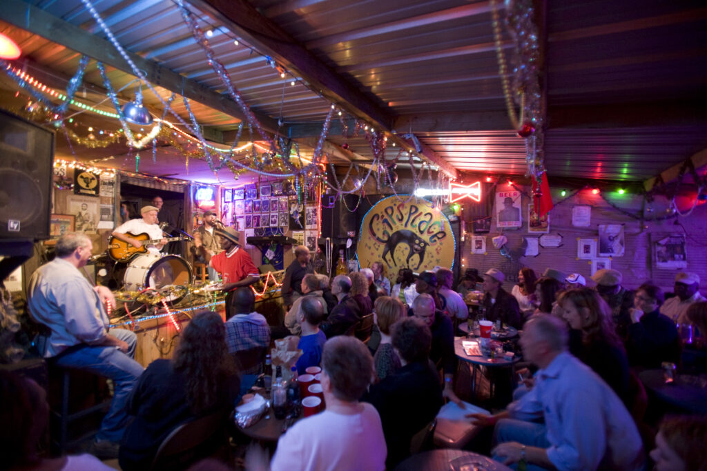 Bessemer, AL, Gip's Place, a 60-year-old blues joint, located in the back yard of Gip (no surname), hosts blues artists year round; seats about 50; $10 cover. Little G Weevil, guitar, and Bobbie Gibson, harmonica, both from Atlanta and Memphis, were main acts Saturday, March 27, 2010; other blues musicians were from Memphis and Nashville. Following the show, local blues musicians jammed on stage. Bessemer is located 20 miles to the west of Birmingham.