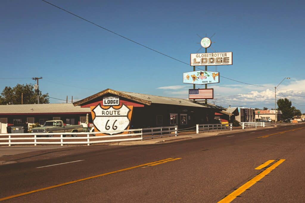 Route 66 Lodge langs de historische route
